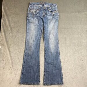 Y2K Flared Jeans Light Wash Low Rise Bootcut Vintage Denim Women’s Size 9
